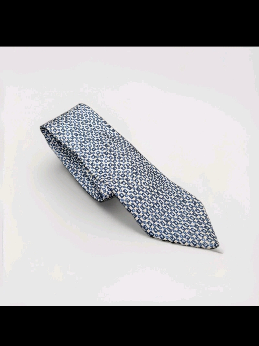 Christian Dior CRAVATES PARIS - NEW YORK ALL-SILK Geometric Pattern Tie - Picture 2 of 5